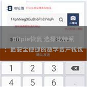 Bitpie恢复 选择比特派：最安全便捷的数字资产钱包