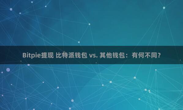 Bitpie提现 比特派钱包 vs. 其他钱包：有何不同？