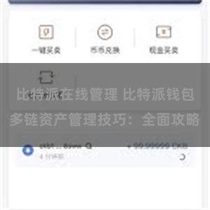 比特派在线管理 比特派钱包多链资产管理技巧：全面攻略