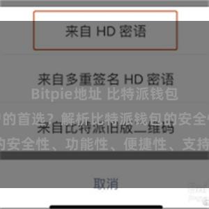 Bitpie地址 比特派钱包为何是专业用户的首选？解析比特派钱包的安全性、功能性、便捷性、支持性等优势。