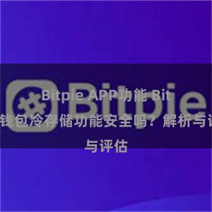 Bitpie APP功能 Bitpie钱包冷存储功能安全吗？解析与评估