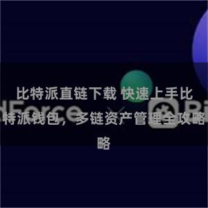 比特派直链下载 快速上手比特派钱包，多链资产管理全攻略