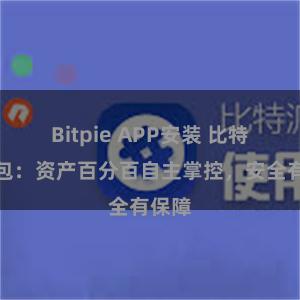 Bitpie APP安装 比特派钱包：资产百分百自主掌控，安全有保障