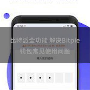 比特派全功能 解决Bitpie钱包常见使用问题