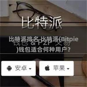 比特派排名 比特派(Bitpie)钱包适合何种用户？