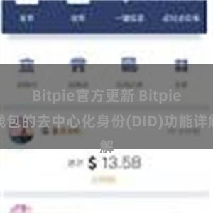 Bitpie官方更新 Bitpie钱包的去中心化身份(DID)功能详解