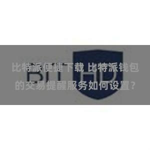 比特派便捷下载 比特派钱包的交易提醒服务如何设置？