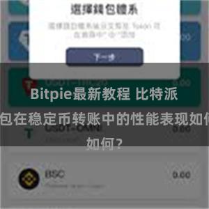 Bitpie最新教程 比特派钱包在稳定币转账中的性能表现如何？