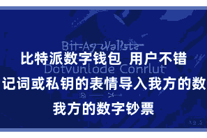 比特派数字钱包  用户不错通过助记词或私钥的表情导入我方的数字钞票
